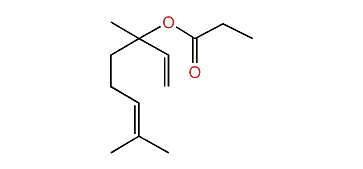 3,7-Dimethyl-1,6-octadien-3-yl propionate